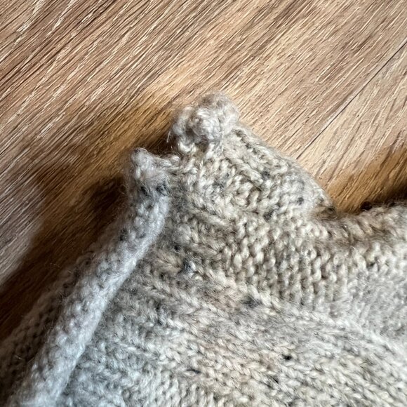 Madewell Donegal Rolled Mockneck Sweater Dress Medium Gray - Picture 8 of 10